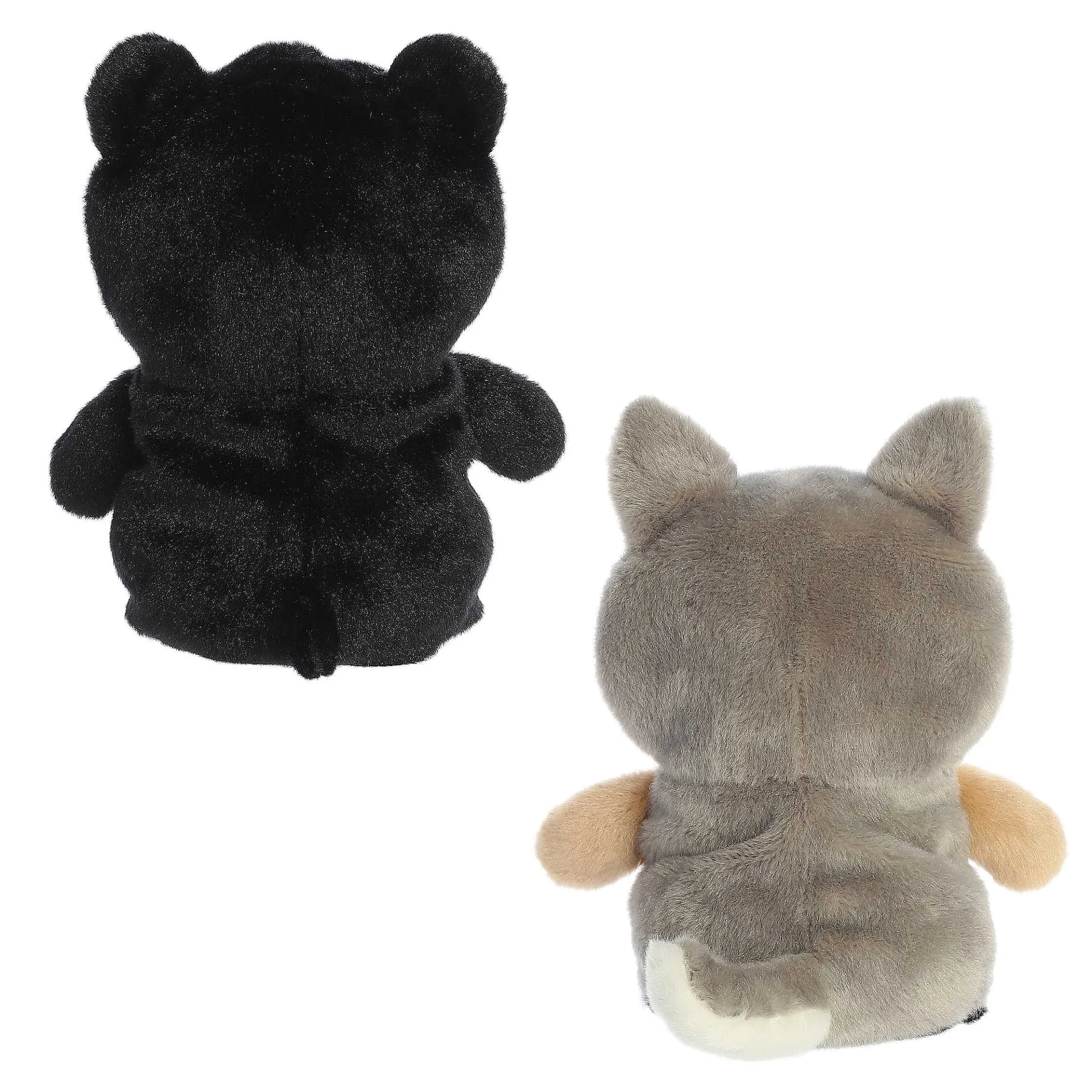 Aurora® - Eco Nation - Reversible Eco Pairs - 6.5" Black Bear And Wolf