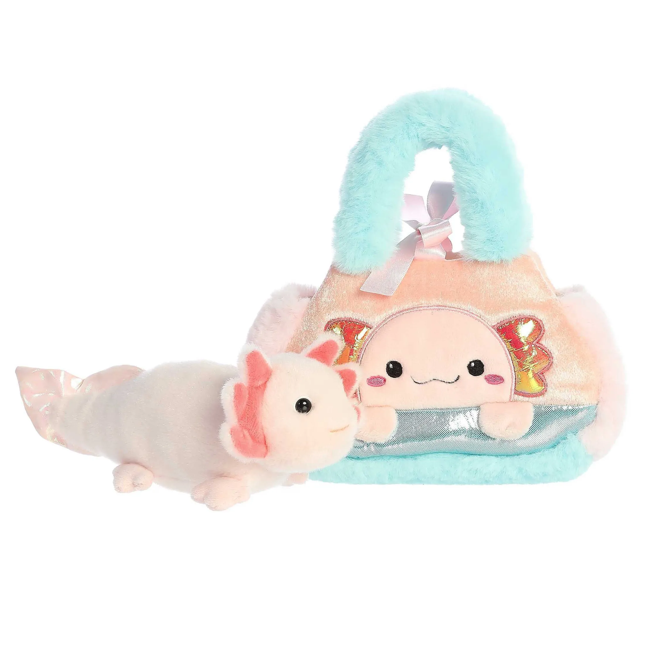 Aurora® - Fancy Pals - 7.5" Peek-A-Boo Axolotl