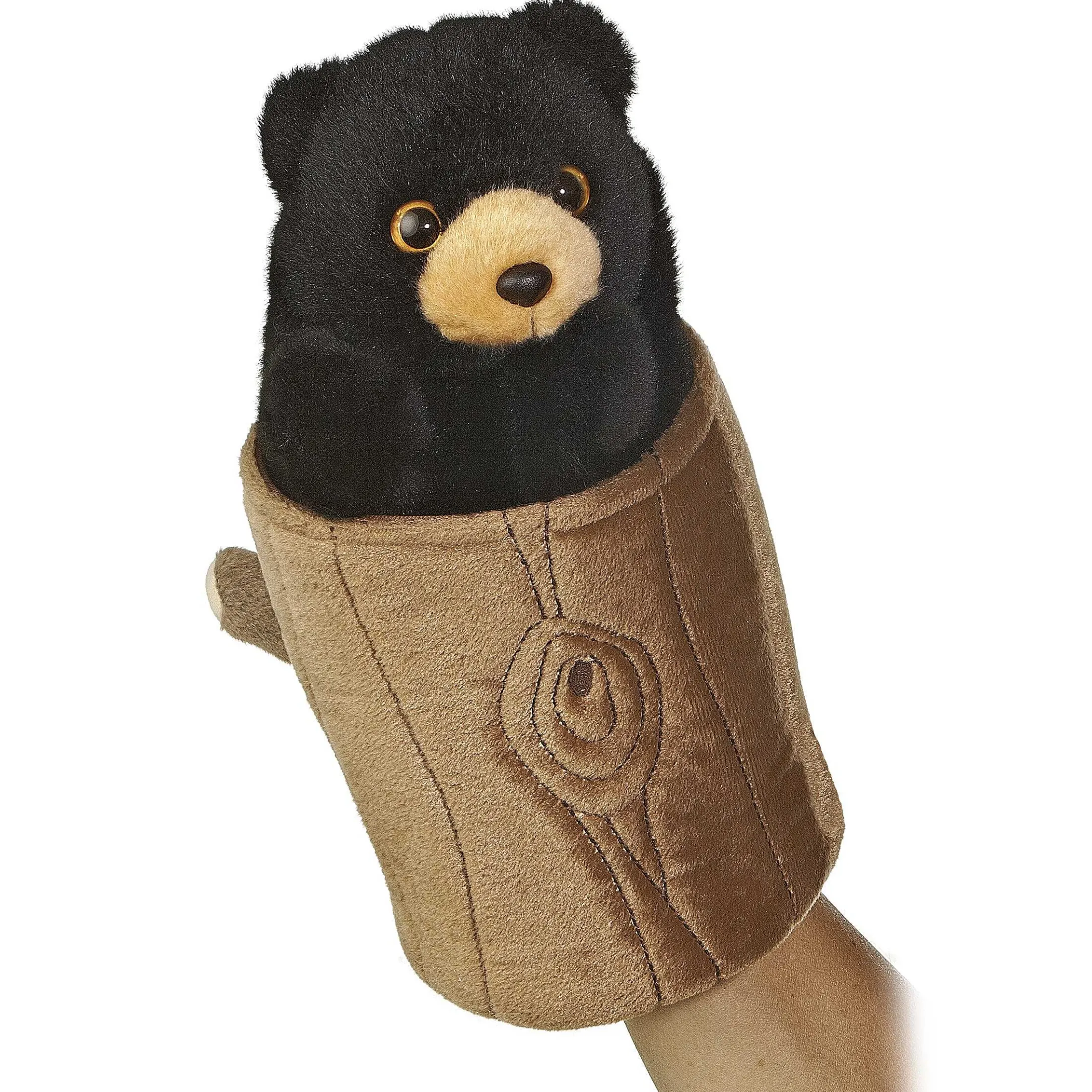 Aurora® - Hand Puppet - 10" Black Bear Pop Up Puppet